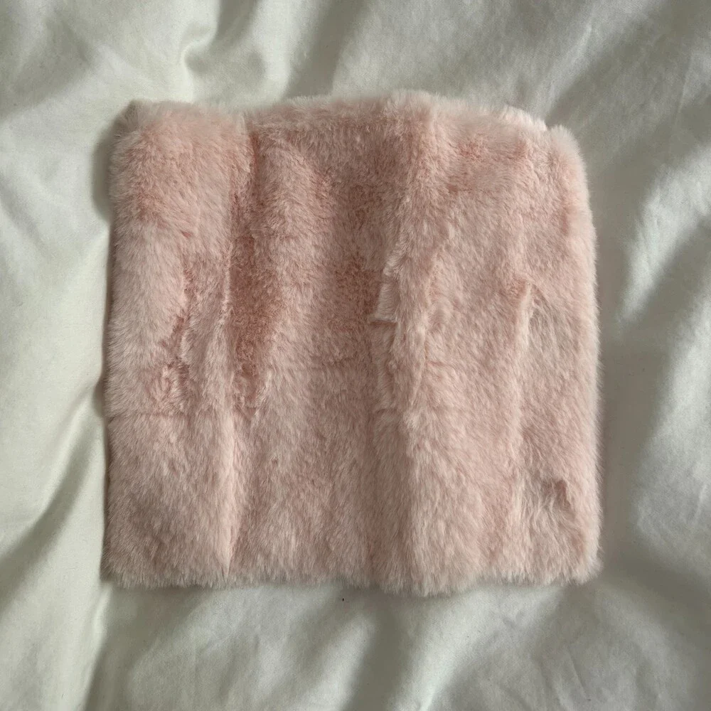 Beautylish Pink Faux Fur Brush Roll